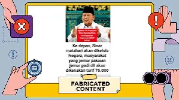 [Hoaks] Sinar Matahari Bakal Dikelola Negara, Rakyat Kena Pajak
