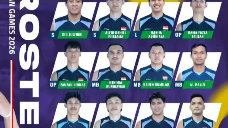 Daftar 12 Pemain Timnas Voli putra Indonesia di Asian Games 2026