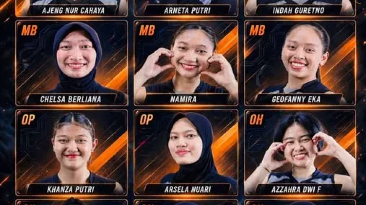 Daftar 12 Pemain Timnas Voli Putri di Asian Games 2026