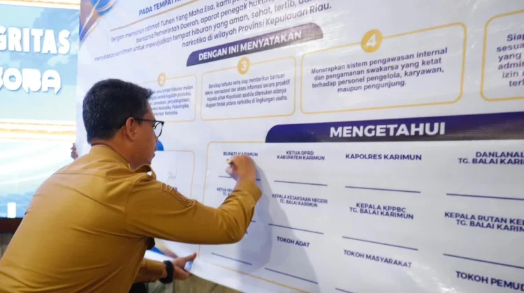 THM di Karimun Wajib Pastikan Tempat Usaha Bebas Narkoba
