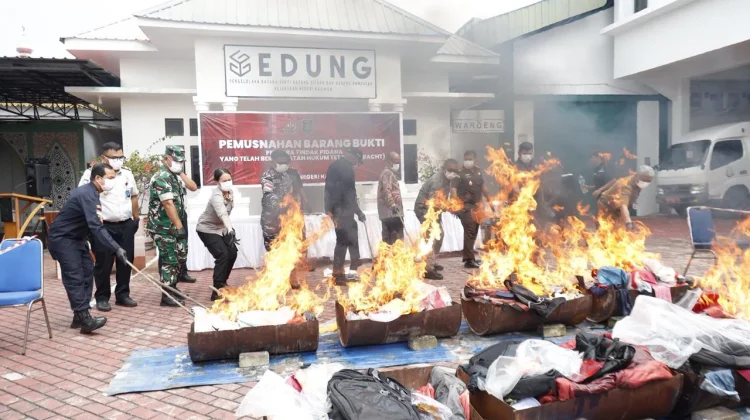Ribuan Gram Narkotika Dimusnahkan Kejari Karimun