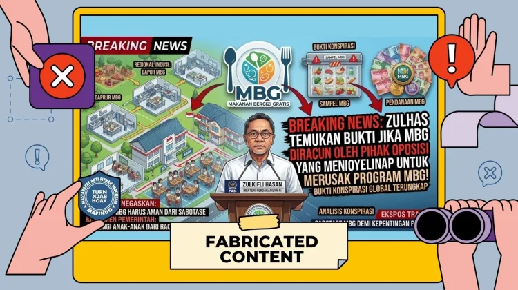 [Hoaks] Zulhas Temukan Bukti MBG Sengaja Diracuni Pihak Oposisi