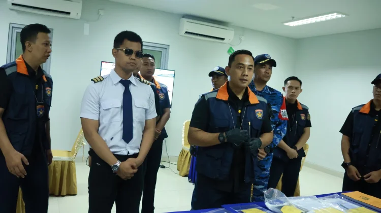 Komandan Lanud Hang Nadim Pimpin Puncak Latihan Penanganan Pasca Force Down