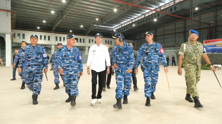 Komandan Lanud Hang Nadim Pimpin Puncak Latihan Penanganan Pasca Force Down