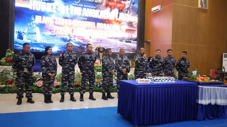 Kodaeral IV Gelar Apel Siaga dan Tasyakuran Hari Jadi ke-81 TNI AL
