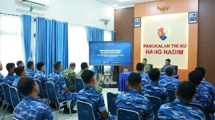 Sosialisasi Kapusterau di Lanud Hang Nadim Perkuat Potensi Dirgantara