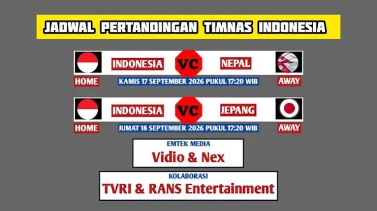 Jadwal Pertandingan Timnas Voli Putri Indonesia di Asian Games 2026