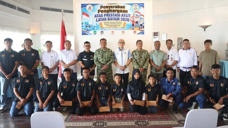 Kodaeral IV Apresiasi Atlet Layar Batam Berprestasi Tahun 2026