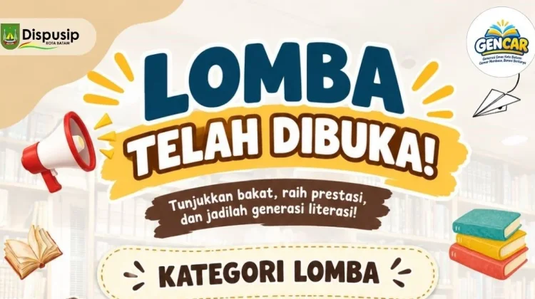 Dispusip Batam Buka Lomba Literasi, Saatnya Siswa Berkarya dan Juara!