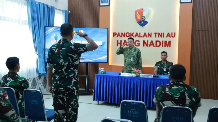 Lanud Hang Nadim Terima Wasev dan Safari Binpersman Spersau