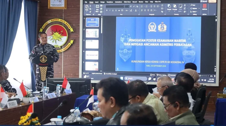 Komisi I DPR RI Bahas Penguatan Keamanan Maritim Bersama Kodaeral IV