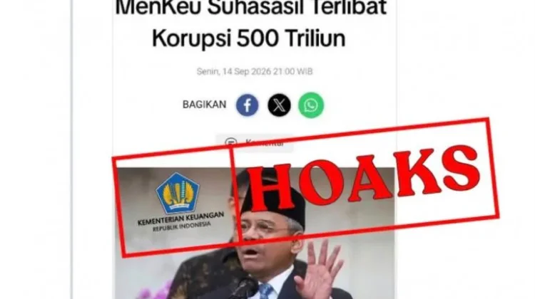 [Hoaks] Menkeu Suahasil Terlibat Korupsi Triliunan Rupiah