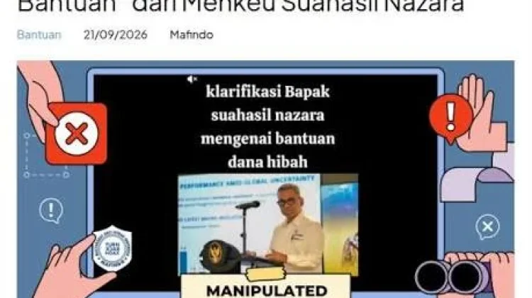 [Hoaks] Kontak Pendaftaran Dana Bantuan dari Menkeu Suahasil