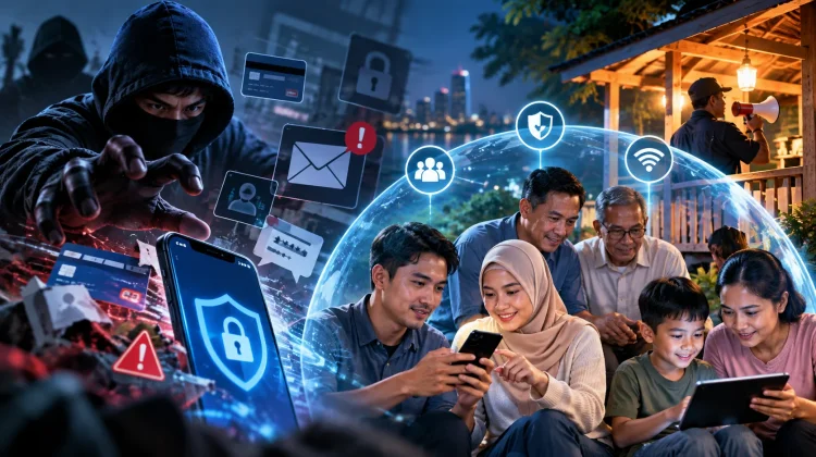 Cegah Begal Digital, Warga Dihimbau Perkuat Siskamling Digital