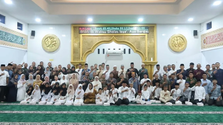 HUT ke-81 TNI, Kodaeral IV Gelar Pengajian dan Santuni 20 Anak Yatim