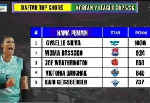 Daftar 7 Top Skors Liga Voli Putri Korea Tahun 2026