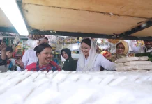 Wamen Perdagangan Tinjau Harga Bahan Pokok di Pasar Summerland Batam