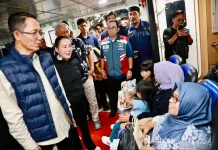 Dini Hari Amsakar-Li Claudia Pantau Arus Mudik