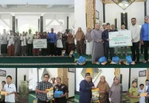 Batamindo dan BAZNAS Batam Berbagi Sembako untuk Warga Dhuafa