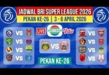 Jadwal BRI Liga 1 Pekan Ke-26  Musim 2025/2026