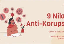 Meningkatkan Kesadaran Berperilaku Anti Koruptif