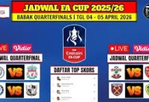 Jadwal Pertandingan Babak Quarterfinal FA Cup Tahun 2025/2026