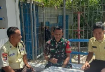 Koramil Nongsa Awasi Keamanan Lingkungan di Kelurhana Belian