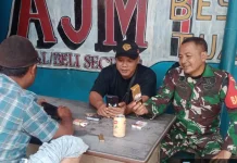 Babinsa Lubuk Baja Minta Warga Waspada Jelang Lebaran