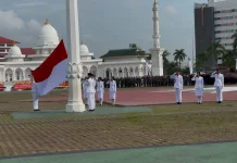 Upacara Gabungan HUT Satpol PP, Satlinmas, Damkar dan Kartini Batam 2026