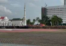 Semangat Pengabdian Warnai Upacara HUT Satpol PP, Satlinmas, Damkar di Batam