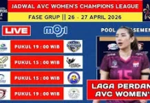 Jadwal Pertandingan AVC Champions League  Womens Tahun 2026