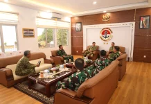 Dankodaeral IV Terima Courtesy Call Dansatdik Tanjung Uban