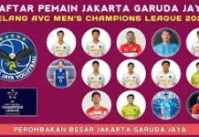 Daftar 14 Pemain Jakarta Garuda Jaya di AVC Championship League 2026