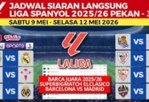 Jadwal Pertandingan Liga Spanyol Pekan Ke-35 Tahun 2025/2026