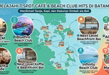 7 Spot Beachfront Cafe & Beach Club Paling Hits di Batam