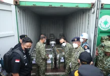 Kasum TNI Tinjau Barang Bukti Penyelundupan LTJ Ilegal