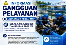 Puluhan Kawasan di Batam Akan Alami Gangguan Air pada 2 Juni
