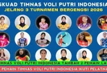 Daftar Pemain Voli Putri Indonesia di Turnamen AVC Women’s Volleyball 2026