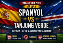 Prediksi Line Up Spanyol vs Tanjung Verde (Cabo Verde) di Grup H Piala Dunia 2026