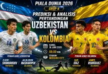 Prediksi Line Up Uzbekistan vs Kolombia di Grup K Piala Dunia 2026