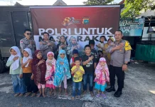 Polsek Batu Ampar Salurkan 150 Paket Sembako ke Tiga Panti Asuhan di Batam