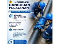 Penyambungan Pipa Ganggu Pasokan Air di Sejumlah Kawasan Batam Malam Ini