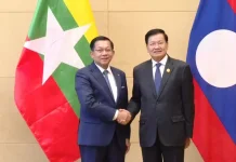 Presiden Myanmar Min Aung Hlaing Kunjungi Laos
