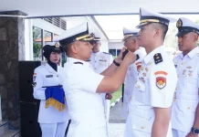 Dansatrol Kodaeral IV Pimpin Sertijab Komandan KRI Bubara-868 Batam