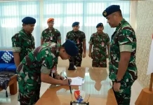 Komandan Lanud Hang Nadim Pimpin Sertijab Kaintel Perkuat Soliditas Satuan