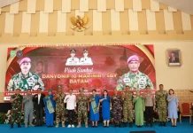 Danlanud Hang Nadim Hadiri Pisah Sambut Danyonif 10 Marinir Batam