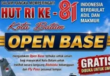Open Base Lanud Hang Nadim Batam Hadirkan Atraksi Pesawat Tempur Gratis