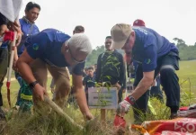 BP Batam dan McDermott Tanam 400 Bambu di Sei Nongsa