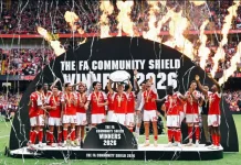 Arsenal Hajar Man City 3-0 dan Raih Community Shield