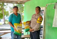 5,5 Ton Beras SPHP Disalurkan di Batu Aji, Dijual Rp56.500 per Sak